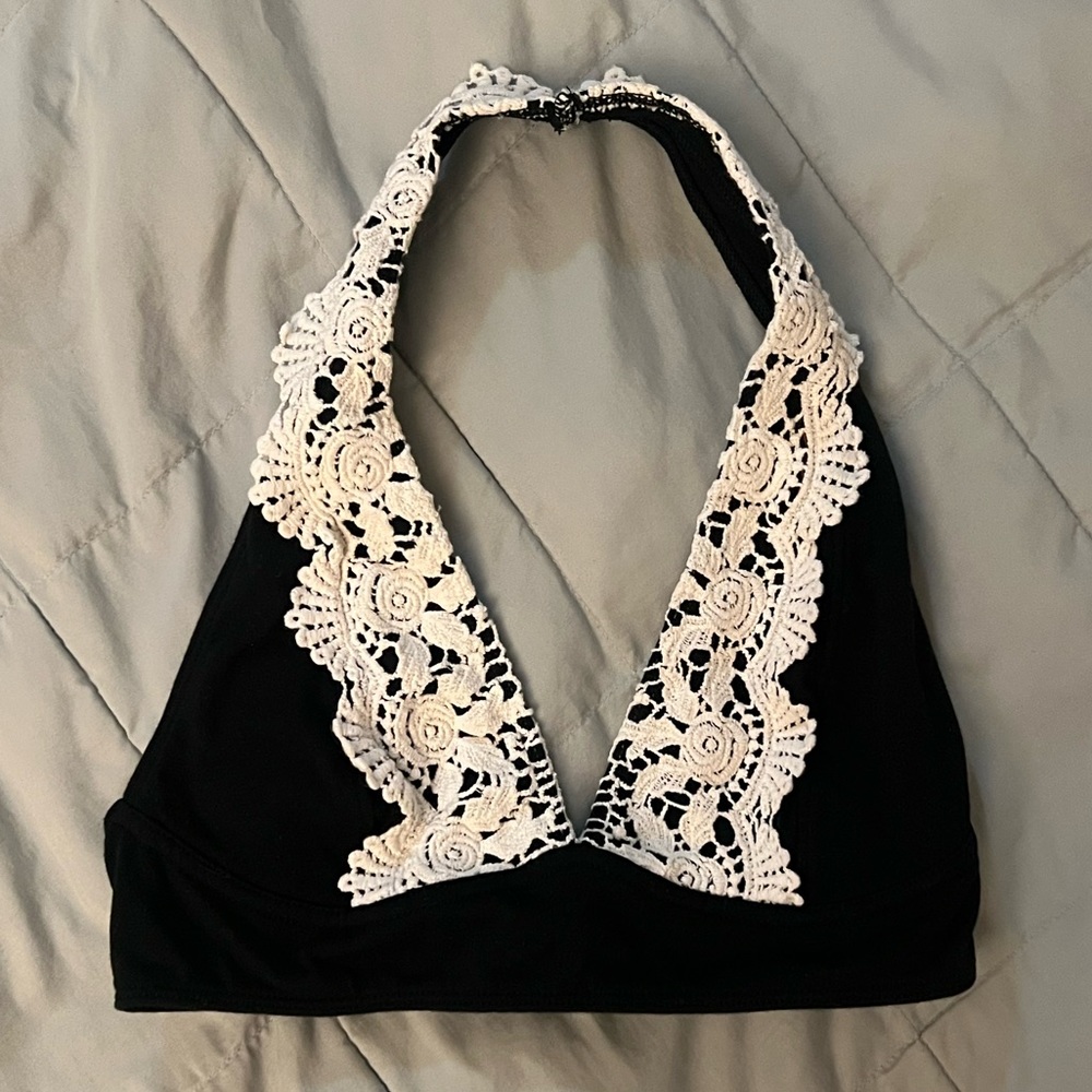 Free People Inspired Lace Halter Bra